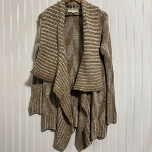 Staring at Stars S Chunky Knit Waterfall Cardigan Boho Chevron Sweater Cozy